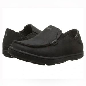 OluKai Moloa Boys Leather Loafer